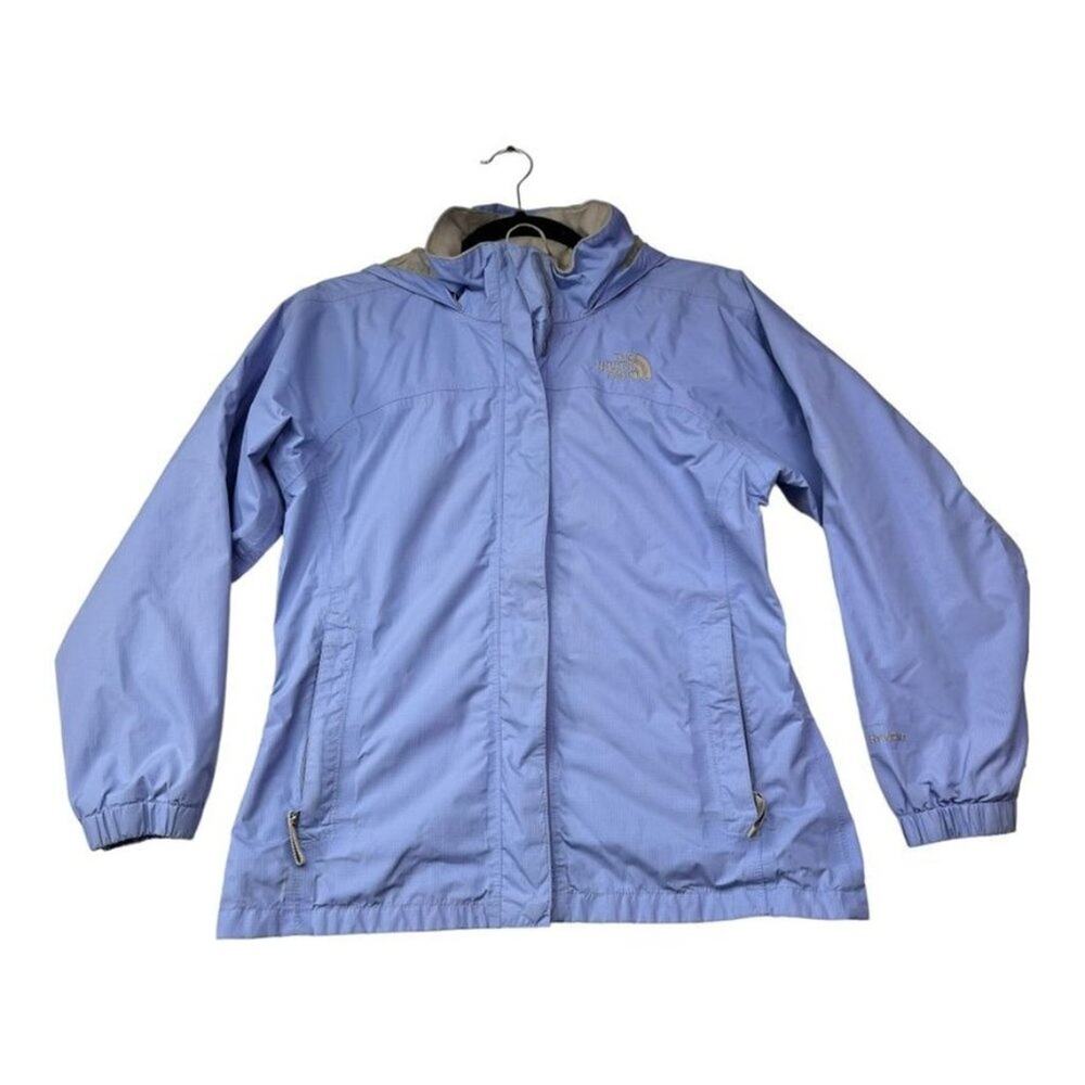 The North Face blue rasin/windbreaker jacket size:L girls/filles